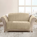 Ashley Mills Chevron Beige Water Repellent Sofa Protector