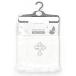 Newborn Baby Embroidered Christening Shawl