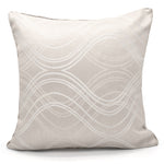 Velosso Clarissa Beige Jacquard Cushion Cover