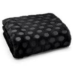 Velosso Cosmo Black Faux Fur Throw