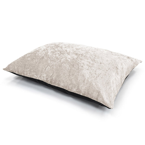 Intimates Crushed Velvet Cream Floor Cushion