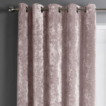 Intimates Ready Made Blush Pink Crushed Velvet Curtains
