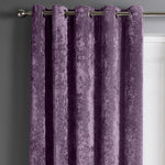 Intimates Crushed Velvet Eyelet Mauve Door Curtain