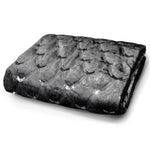 Intimates Luxury Charcoal Crushed Velvet Sparkle Sequins Throw