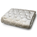 Intimates Luxury Natural Crushed Velvet Sparkle Sequins Throw