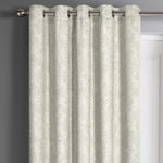 Velosso Damask Cream Dimout Eyelet Door Curtain