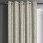 Velosso Damask Latte Dimout Eyelet Door Curtain