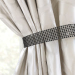 Intimates Sparkle Diamante Strip Black Tiebacks