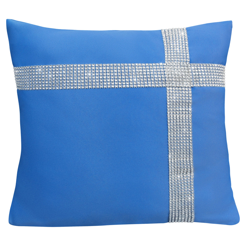 Velosso Diamante Cross Blue Cushion Cover