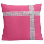 Velosso Diamante Cross Fuchsia Cushion Cover