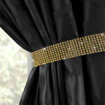 Intimates Sparkle Diamante Strip Gold Tiebacks