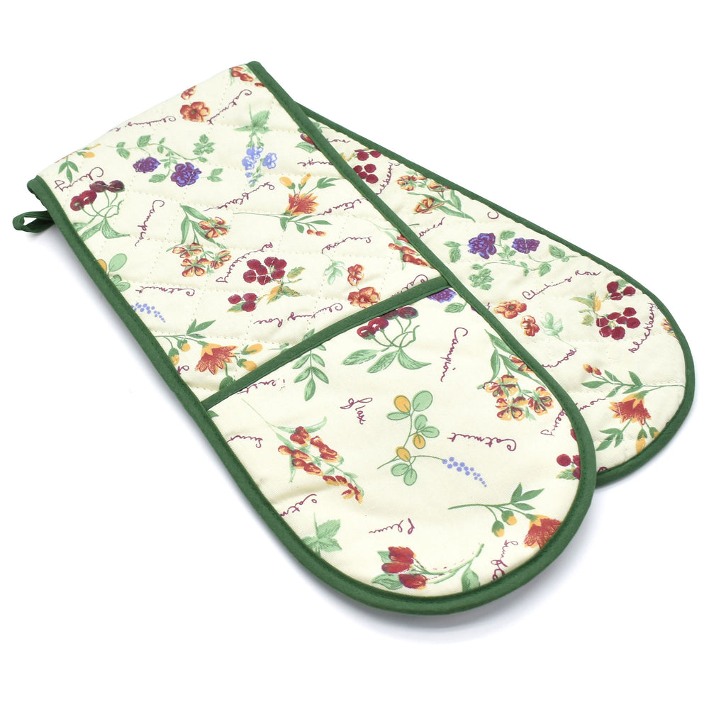 Kitchen Trends Fruits Cotton Double Oven Gloves