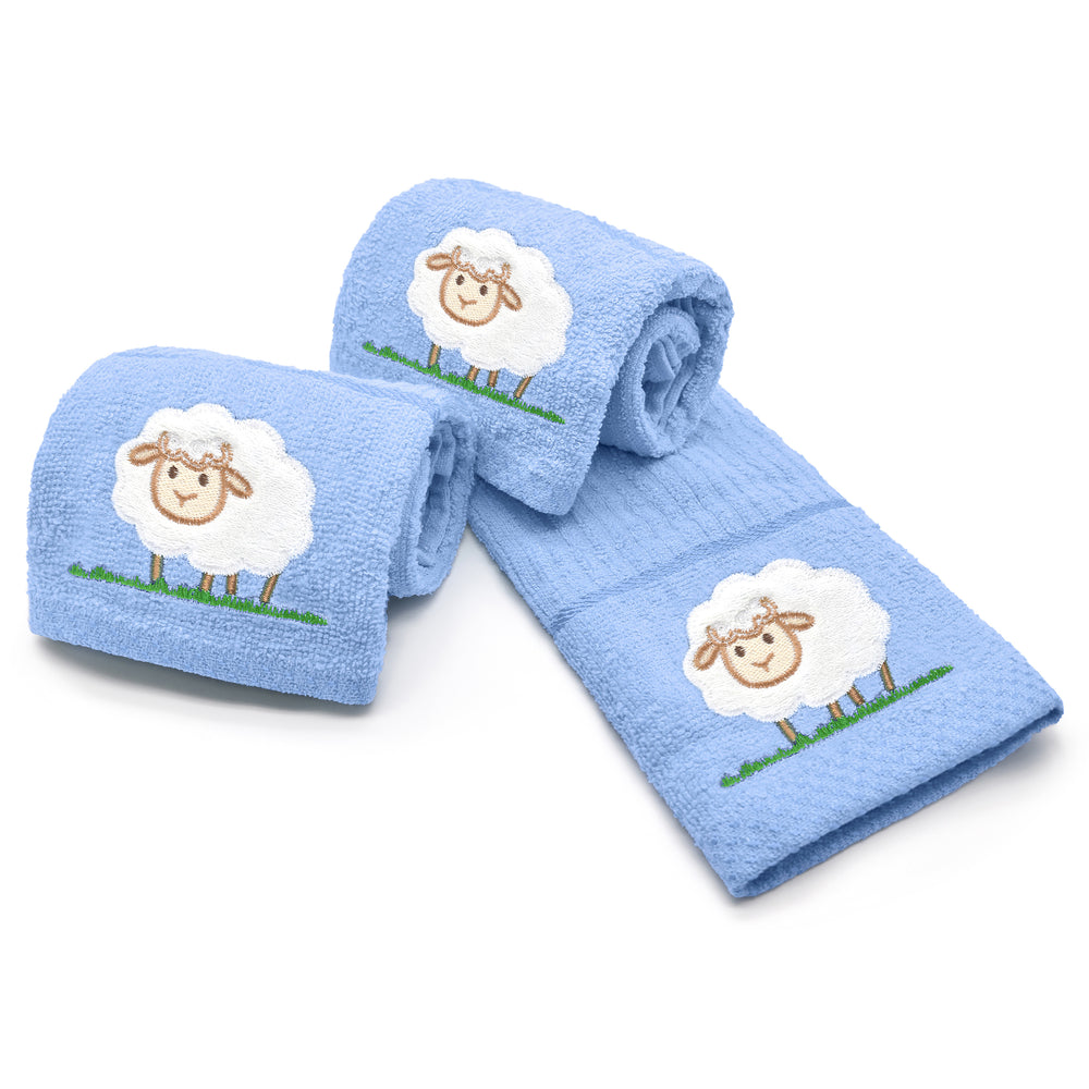 Kitchen Trends Blue Sheep Tea Towel