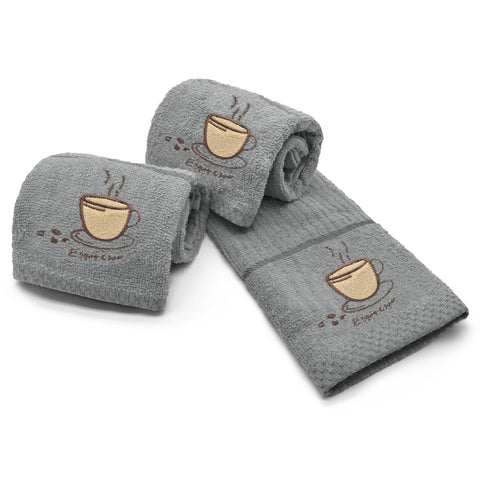 Kitchen Trends Grey Espresso Tea Towel