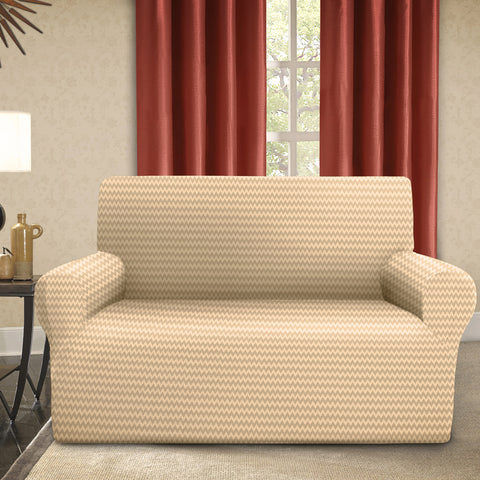 Ashley Mills Esther Stretch Latte Sofa Cover