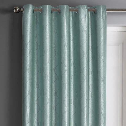 Velosso Evisa Duck Egg Dimout Eyelet Door Curtain