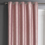 Velosso Evisa Blush Pink Dimout Eyelet Door Curtain