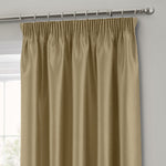 Intimates Latte Faux Silk Pencil Pleat Curtains