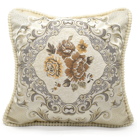 Velosso Jacquard Floral Cushion Cover