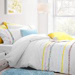 Velosso Floral Ruffles Duvet Cover & Pillowcase Set