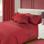 Burgundy duvet cover