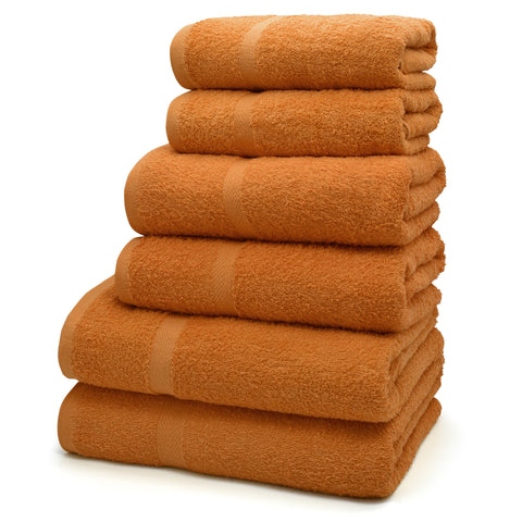 Velosso Gemini 100% Cotton Orange Towels