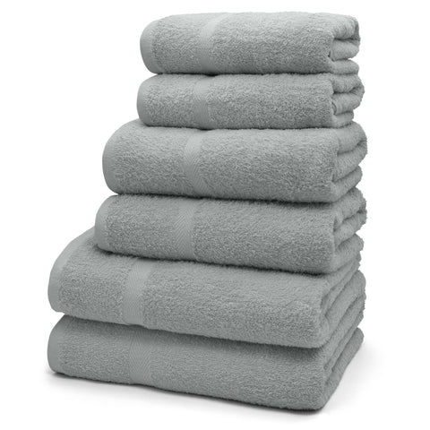 Velosso Gemini 100% Cotton Silver Towels
