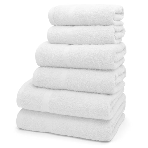 Velosso Gemini 100% Cotton White Towels