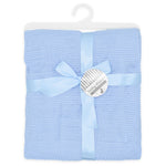 Blue Knitted Baby Shawl