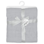 Silver Knitted Baby Shawl