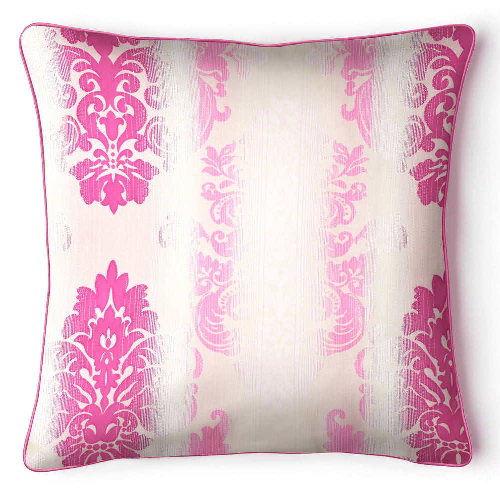 Intimates Glitter Sparkle Damask Pink Cushion Cover
