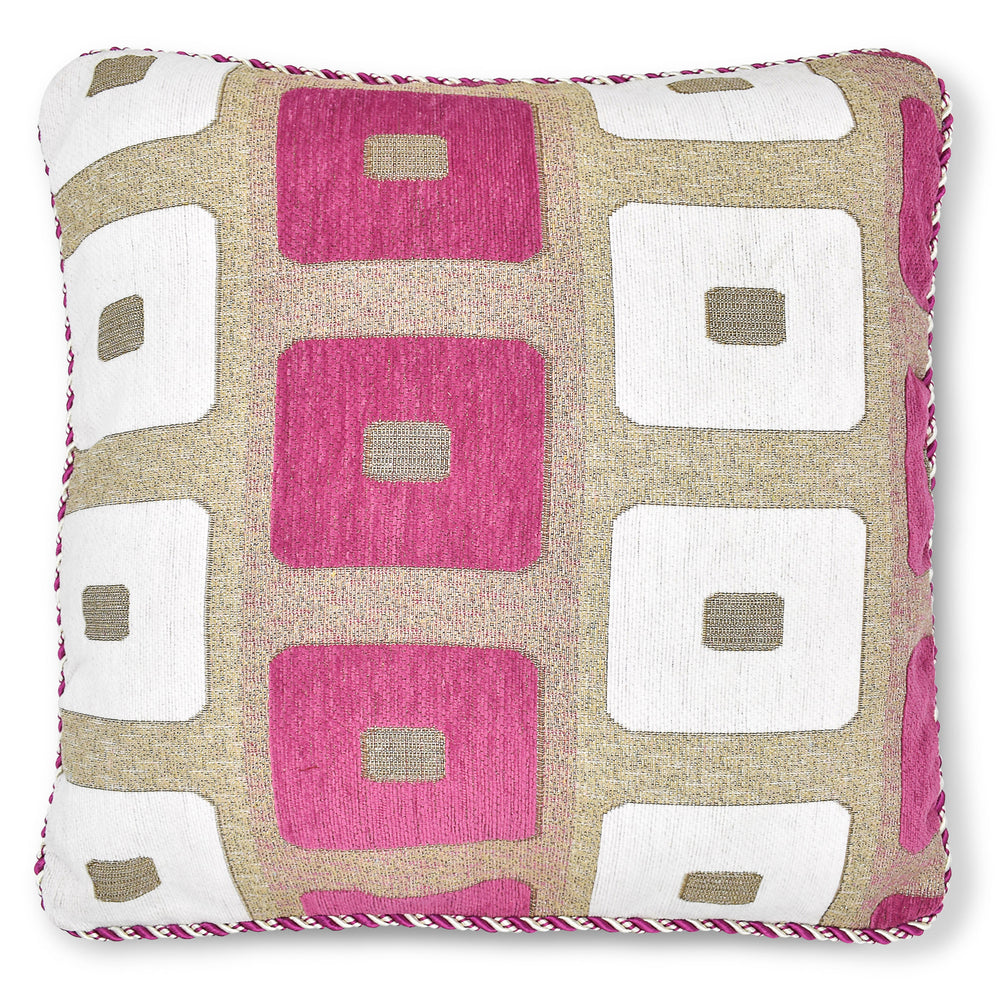 Intimates Glitter Square Pink Cushion Cover