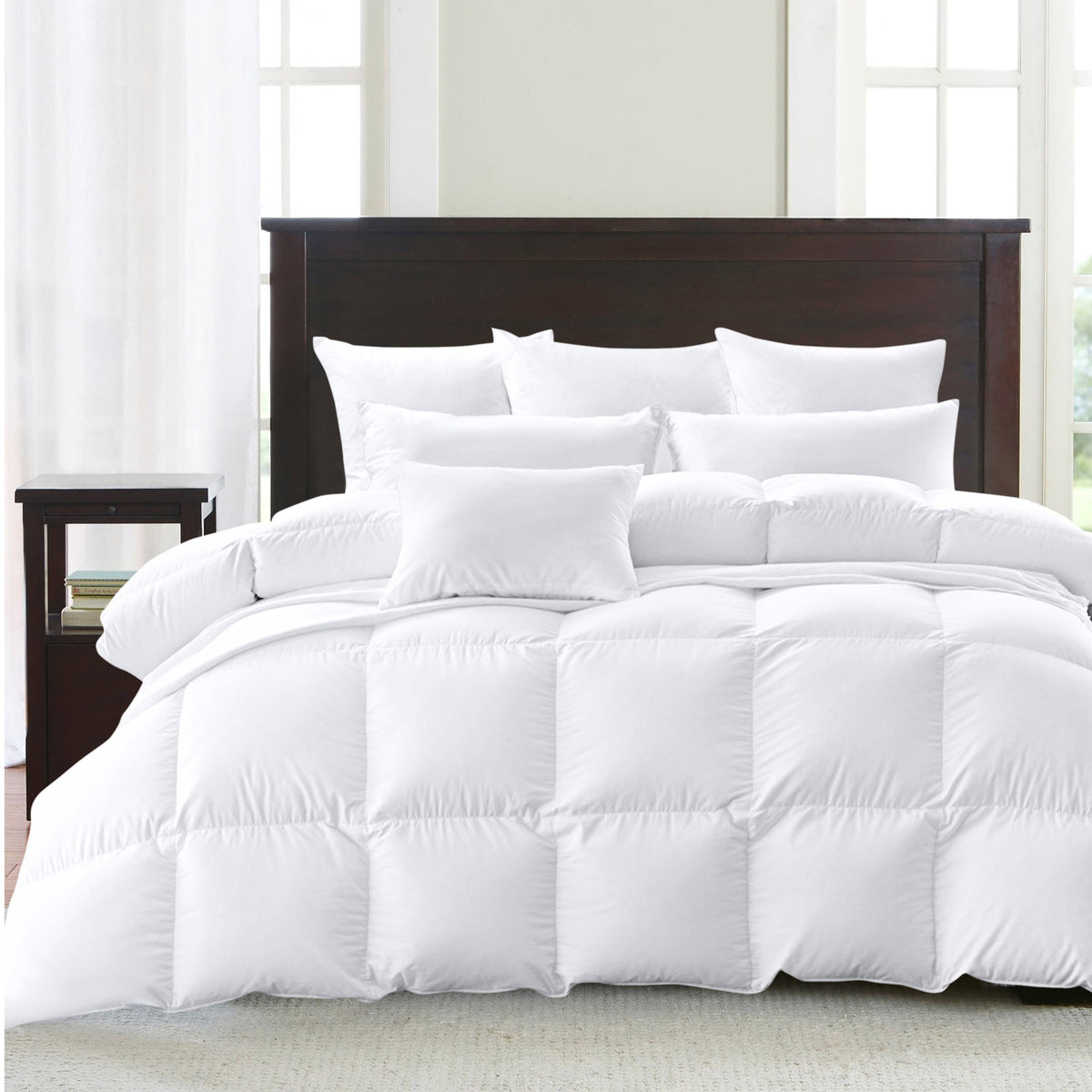 Goose feather duvet and pillow set shop