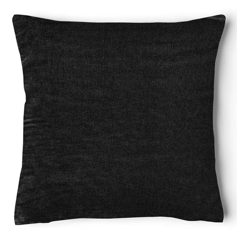 Intimates Grace Plain Black Velvet Cushion Cover