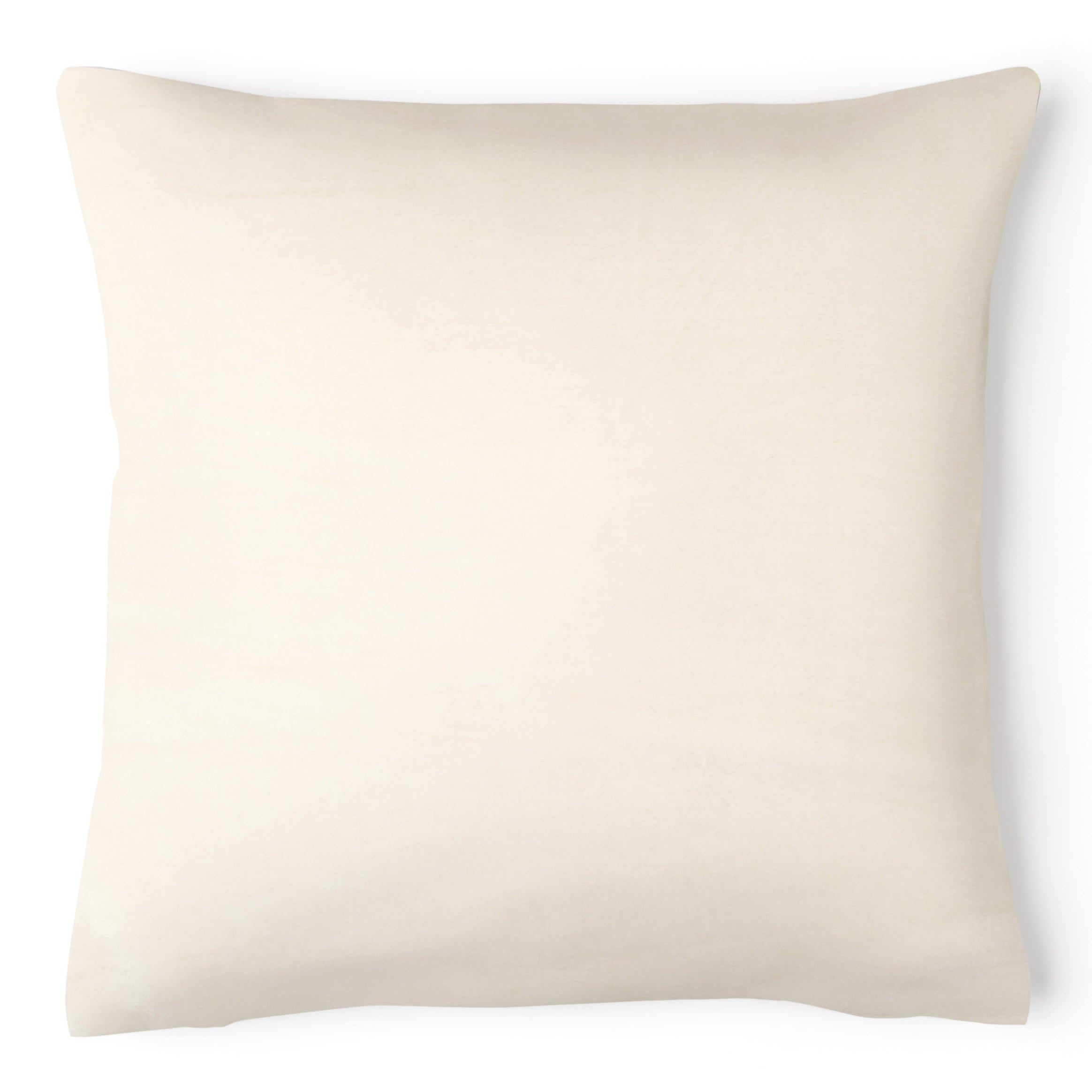 Intimates Grace Plain Cream Velvet Cushion Cover