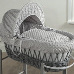 My Little World Grey Wicker Basket & Grey Popcorn Dressing