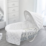 My Little World Grey Wicker Basket & White Star Dressing