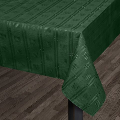Kitchen Trends Hampton Luxury Jacquard Forest Green Tablecloth
