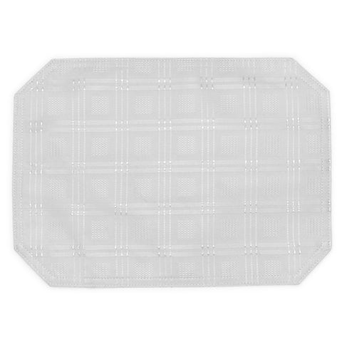 Kitchen Trends Hampton Luxury Jacquard Silver Placemat