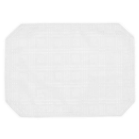 Kitchen Trends Hampton Luxury Jacquard White Placemat