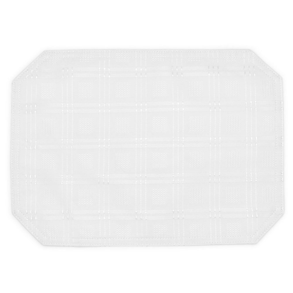 Kitchen Trends Hampton Luxury Jacquard White Placemat