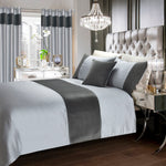 Intimates Hartley Velvet Pinsonic Grey Geometric Duvet Cover & Pillowcase Set
