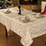 Kitchen Trends Heather Luxury Jacquard Cream Table Cloth
