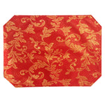 Kitchen Trends Heather Luxury Jacquard Red Placemat