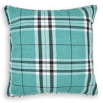Intimates Hugo Check Teal Cushion Cover