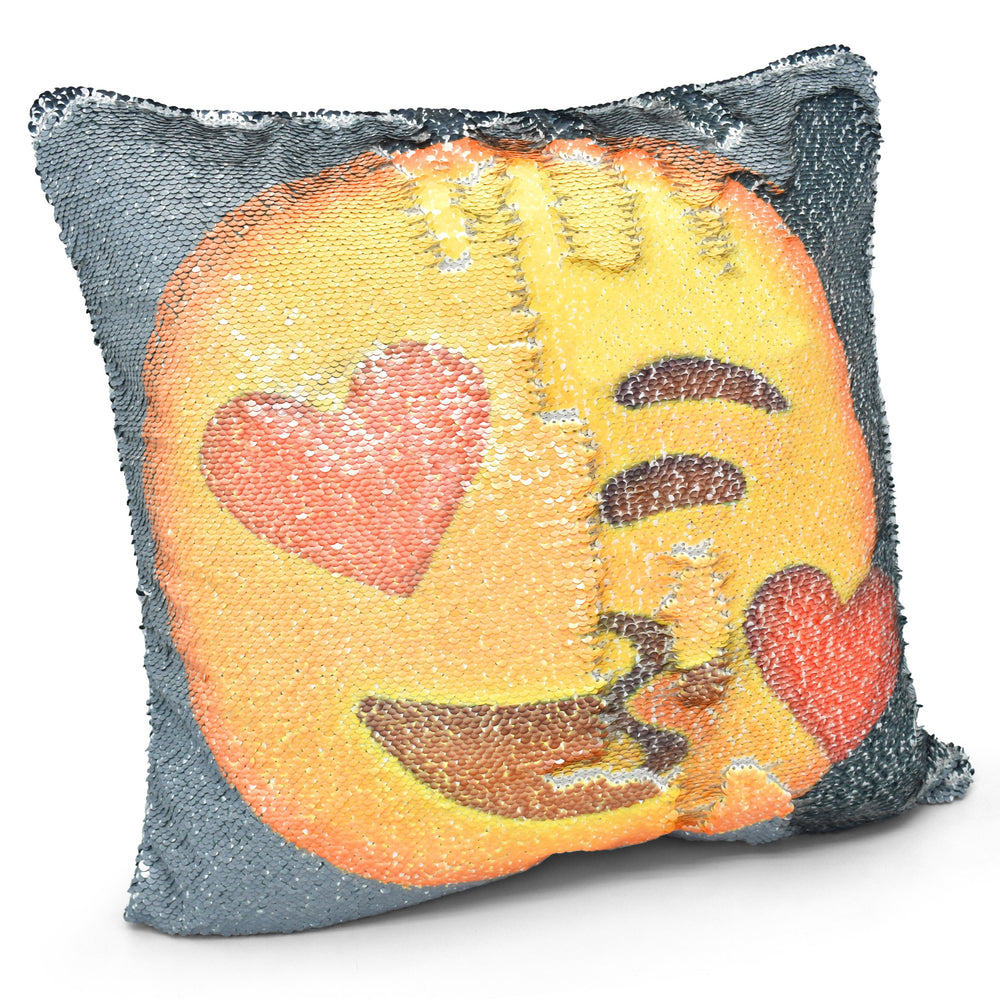 Velosso In Love Expression Mermaid Sequins Cushion Cover