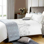 Intimates Ingram White Embroidered Duvet Cover & Pillowcase Set