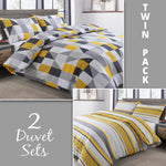 Velosso Jazz Twin Pack Duvet Set
