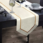 Kitchen Trends Kensington Faux Silk Cream Table Runner