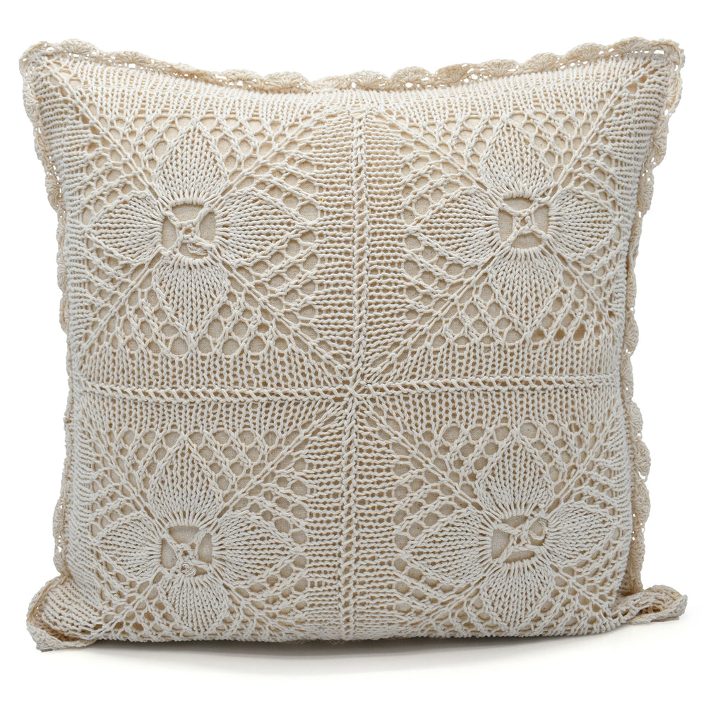 Ashley Mills Landon Crochet Lace Cushion Cover